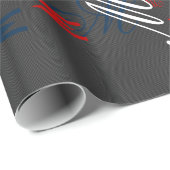 Eleganter Hintergrund für Schwarzweißfaser-Printme Geschenkpapier (Rolleneckpunkt)