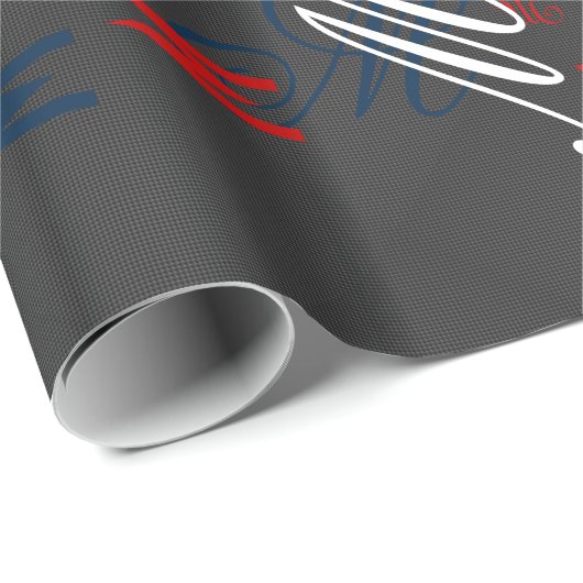 Eleganter Hintergrund für Schwarzweißfaser-Printme Geschenkpapier (Rolleneckpunkt)