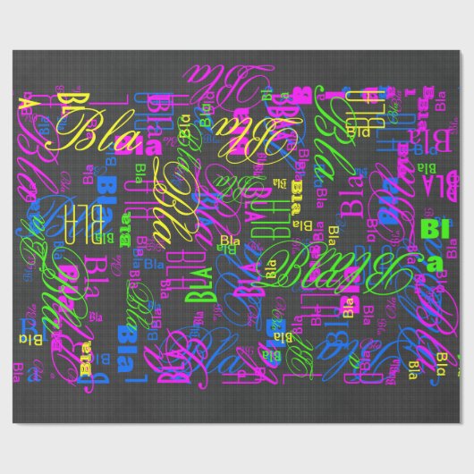 Eleganter Hintergrund für Schwarzweißfaser-Printme Geschenkpapier (Flach)