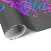 Eleganter Hintergrund für Schwarzweißfaser-Printme Geschenkpapier (Rolleneckpunkt)