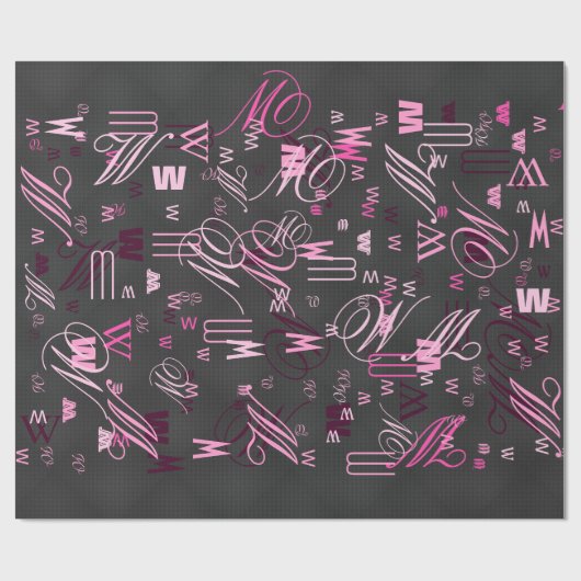 Eleganter Hintergrund für Schwarzweißfaser-Printme Geschenkpapier (Flach)