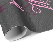 Eleganter Hintergrund für Schwarzweißfaser-Printme Geschenkpapier (Rolleneckpunkt)