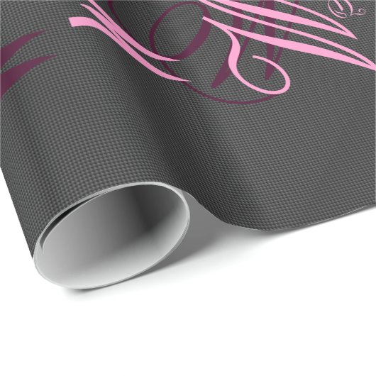 Eleganter Hintergrund für Schwarzweißfaser-Printme Geschenkpapier (Rolleneckpunkt)