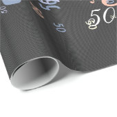 Eleganter Hintergrund für Schwarzweißfaser-Printme Geschenkpapier (Rolleneckpunkt)