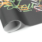 Eleganter Hintergrund für Schwarzweißfaser-Printme Geschenkpapier (Rolleneckpunkt)