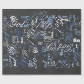 Eleganter Hintergrund für Schwarzweißfaser-Printme Geschenkpapier (Flach)