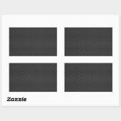 Eleganter Hintergrund für Schwarzweißfaser-Printme Rechteckiger Aufkleber (Blatt)