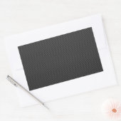 Eleganter Hintergrund für Schwarzweißfaser-Printme Rechteckiger Aufkleber (Umschlag)