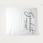 Eleganter Hintergrund für weißen Abschluss Wandteppich (Vorderseite (Horizontal))