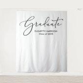 Eleganter Hintergrund für weißen Abschluss Wandteppich (Vorderseite)