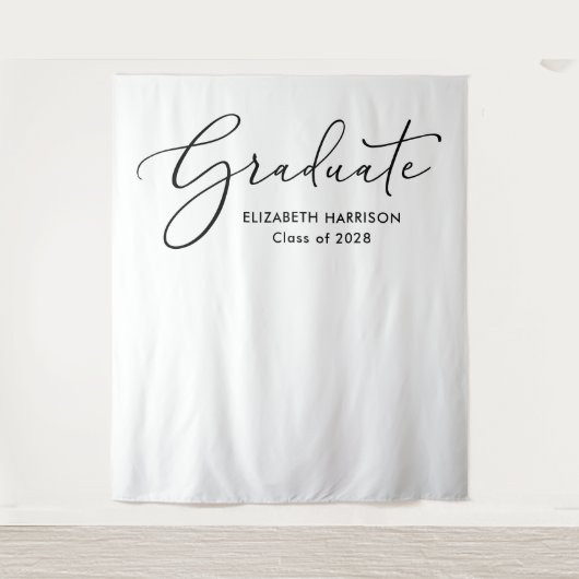 Eleganter Hintergrund für weißen Abschluss Wandteppich (Vorderseite)