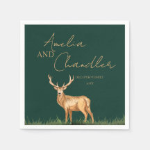 Eleganter Hirsch-Weihnachts-Familienname