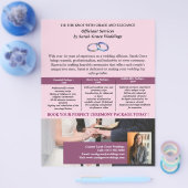 Eleganter Hochzeitoffizieller Flyer (Einzeln)