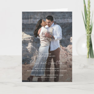 Eleganter Hochzeits-QR-Code Moderne Hochzeit Einladung
