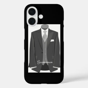 Eleganter Hochzeits-Tuxedo-Anzug für den Bräutigam iPhone 16 Hülle
