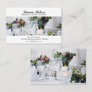 Eleganter Hochzeits- und Eventplaner  Visitenkarte