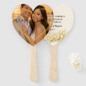 Eleganter Hochzeitsfächer Fächer (Vorne und Hinten)