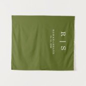 Eleganter Hochzeitshintergrund-Teppich Wandteppich (Vorderseite (Horizontal))