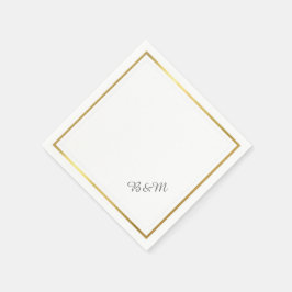 eleganter Hochzeitslei Empfang_Party Serviette