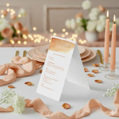 Eleganter Hochzeitsmenü Empfang