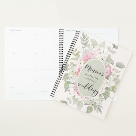 Eleganter Hochzeitsplaner für Rose und Peonies Planer (Anzeige)