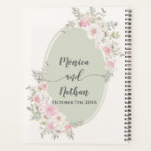 Eleganter Hochzeitsplaner für Rose und Peonies Planer (Rückseite)