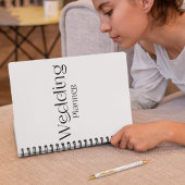 Eleganter Hochzeitsplaner Notizblock