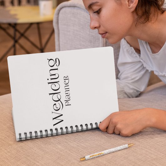 Eleganter Hochzeitsplaner Notizblock