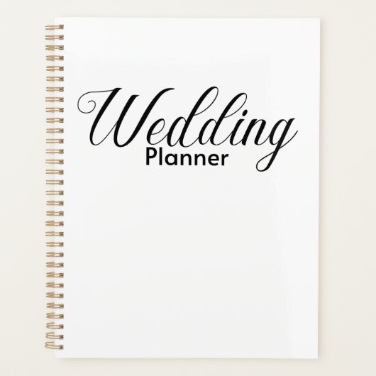 Eleganter Hochzeitsplaner Planer (Vorderseite)