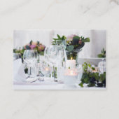 Eleganter Hochzeitsplaner und Veranstaltungsplaner Visitenkarte (Rückseite)