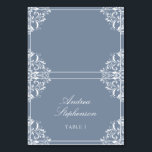 Eleganter Hochzeitsplatz / Namenskarte (Dusty Blue Tischnummer<br><div class="desc">Nadine Wedding Platzkarte Zelte (Dusty Blue): Diese eleganten Zelte der Platzkarte werden Ihren Hochzeitstischen noch mehr Reichtum verleihen! Für Begleitkarten (Karten, die Ihre Gäste beim ersten Eintritt in Ihren Empfang nehmen), behalt Ihre Tischnummer an. Für Platzkarten (Karten, die Sie an den Tischen voreinstellen..Sie können die Tischnummer abheben, die normalerweise mit...</div>