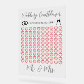 Eleganter Hochzeitsrat transparent Acrylschild (Winkel)