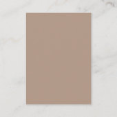 Eleganter Hochzeitsregistrierungs-QR-Code Begleitkarte (Rückseite)