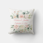 Eleganter Hochzeitssake mit Personalisiertem Blume Kissen (Vorderseite)