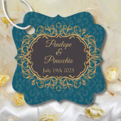 Eleganter Hochzeitsstil Geschenkanhänger