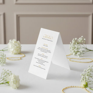 Eleganter Hochzeitstag Empfang Goldvogelmenü