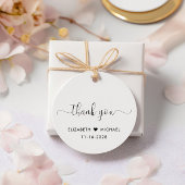 Eleganter Hochzeitstag Empfang nach dem Party Viel Geschenkanhänger