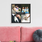 Eleganter Hochzeitstag FotoCollage Leinwanddruck (Insitu (Wohnzimmer))