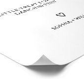 Eleganter Hochzeitstanz Flip Flops Poster (Ecke)