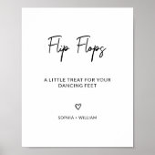 Eleganter Hochzeitstanz Flip Flops Poster (Vorne)