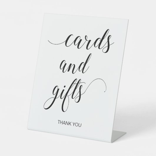 Eleganter Hochzeitstisch Sockelschild (Vorderseite)