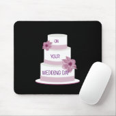 Eleganter Hochzeitstorte Mousepad (Mit Mouse)