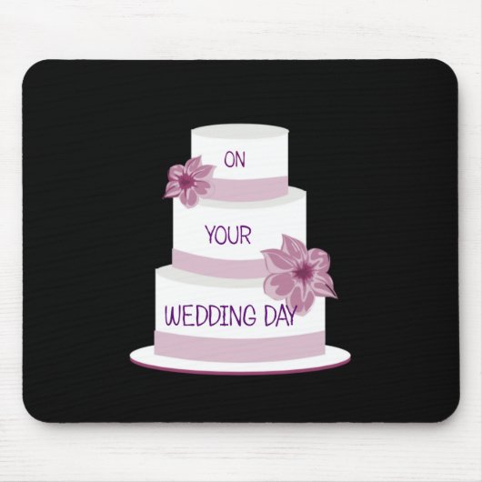 Eleganter Hochzeitstorte Mousepad (Vorne)