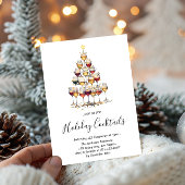Eleganter Holiday Cocktail Festliche Getränke Weih Einladung