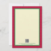 Eleganter Holiday Cookie Exchange Einladung (Rückseite)