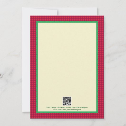 Eleganter Holiday Cookie Exchange Einladung (Rückseite)