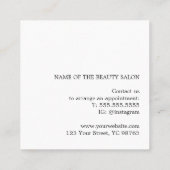 Eleganter Holiday Promotions Beauty Salon Coupon (Rückseite)