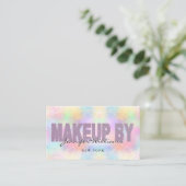 Eleganter holografischer Glitter-QR-Code-Makeup-Ar Visitenkarte (Stehend Vorderseite)