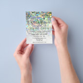 Eleganter holografischer Glitzer Makeup Artist Bla Flyer (Gruppe)