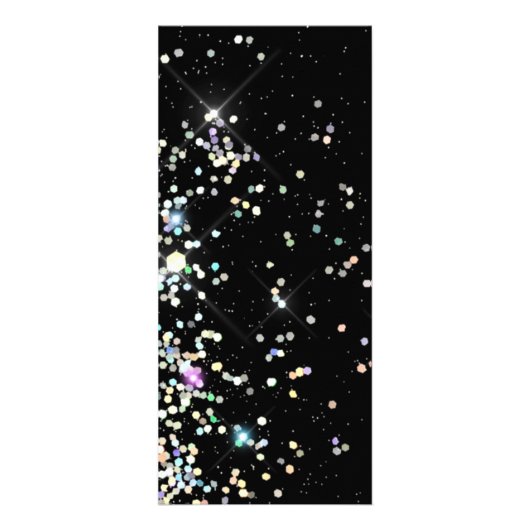 Eleganter holografischer Glitzer Makeup Artist Bla Werbekarte (Hinten)